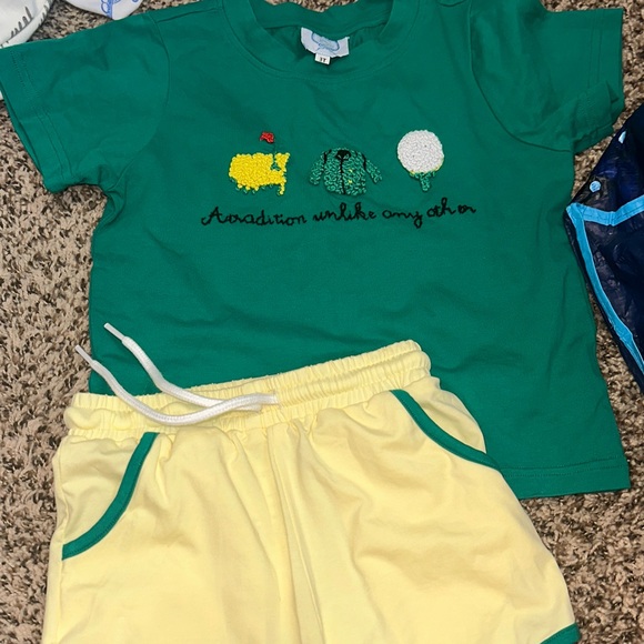 Kids Green and Yellow Matching Set - Picture 1 of 1